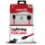 CARGADOR IPHONE LIGHTNING FLAT ROJO/NEGRO