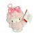 Llavero My sweet Piano sherpa con cinta rosado