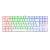 Teclado Mecánico Gamer Redragon KUMARA RAINBOW WHITE SWITCH ROJO K552W-KR-SP