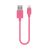 CABLE LIGHTNING IPHONE 5 15CM ROSA BELKIN