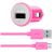 CARGADOR AUTO UNIVERSAL + CABLE 10W-1.2M ROSA BELKIN
