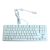 Teclado Gamming HELLSPIRE blanco, switch rojo.