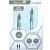 CABLE AUX 3,5 REDONDO, JACK DE NICKEL 1 MTS BLANCO TECH-LIVE