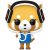 POP Sanrio: Aggretsuko - Aggretsuko w/headphones