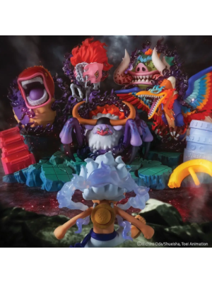 ONE PIECE WORLD COLLECTABLE FIGURE PREMIUM MONKEY D.LUFFY VS FIVE ELDERS
