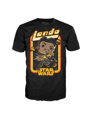 POLERA POP TEES: SW - LANDO IN SPACE - FH12020 - 2X (BLK)