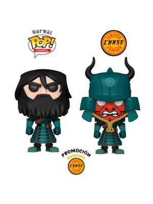 POP Animation: Samurai Jack - Armored Jack w/Chase