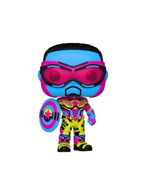 POP Marvel: Falcon & Winter Soldier - Captain America (Blacklight) Exclusivo Weplay