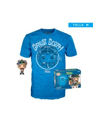 POP & TEE: BTTF- Doc w/helmet- M