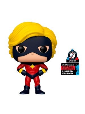 FIGURA POP Marvel: 80th - First Appearance - Captain Mar- EXCLUSIVO WEPLAY NYCC-2019