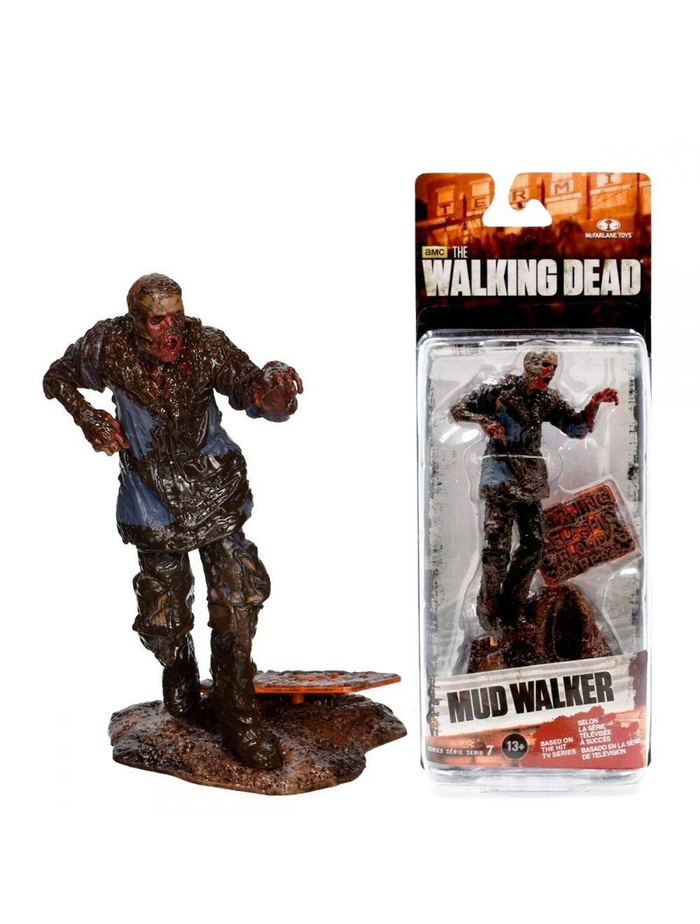 MC Farlane The Walking Dead - Action Figure Mud Walker 12cm - Serie TV Ufficiale - 0787926145748