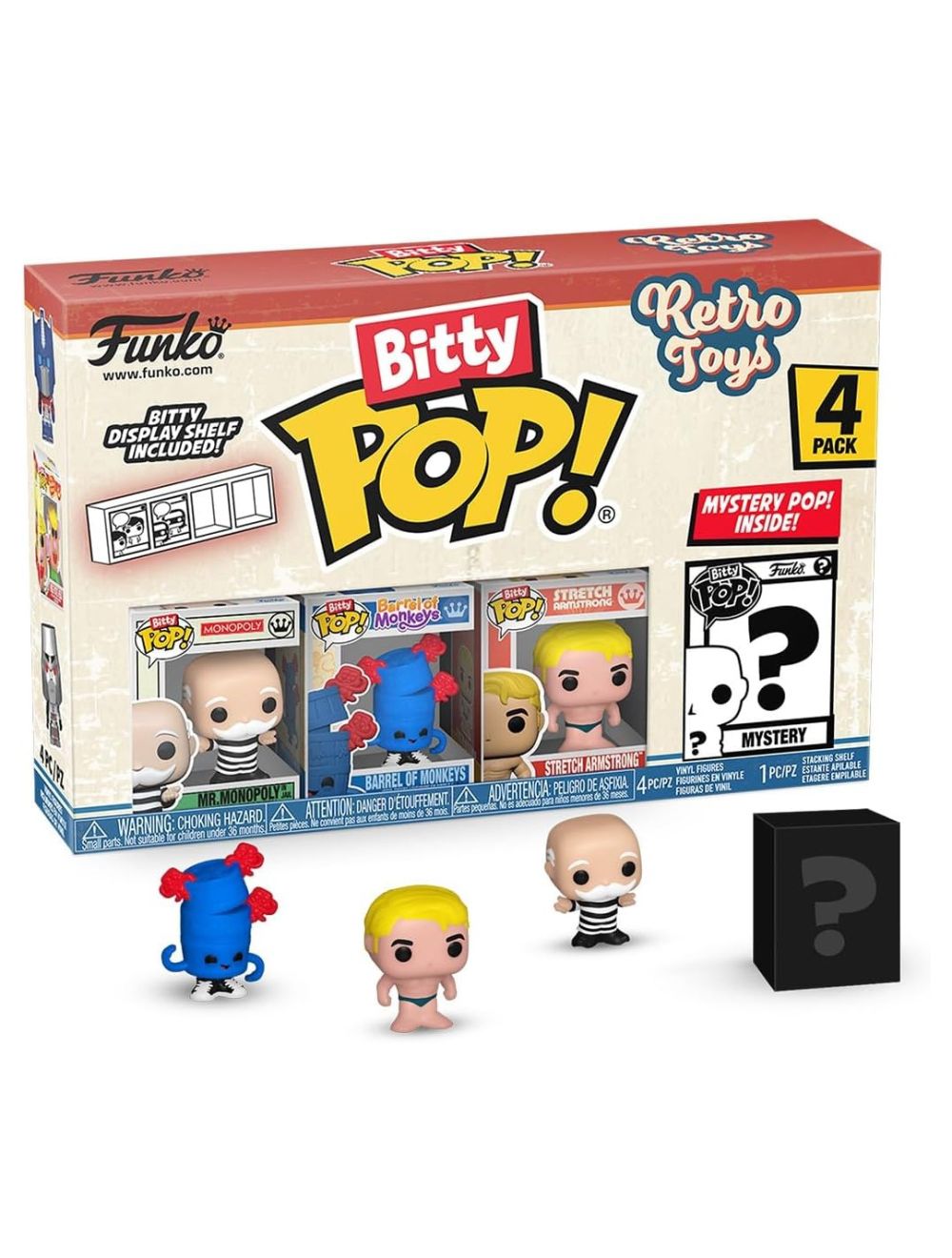 Bitty POP: Retro Toys- Mr. Monopoly 4PK​