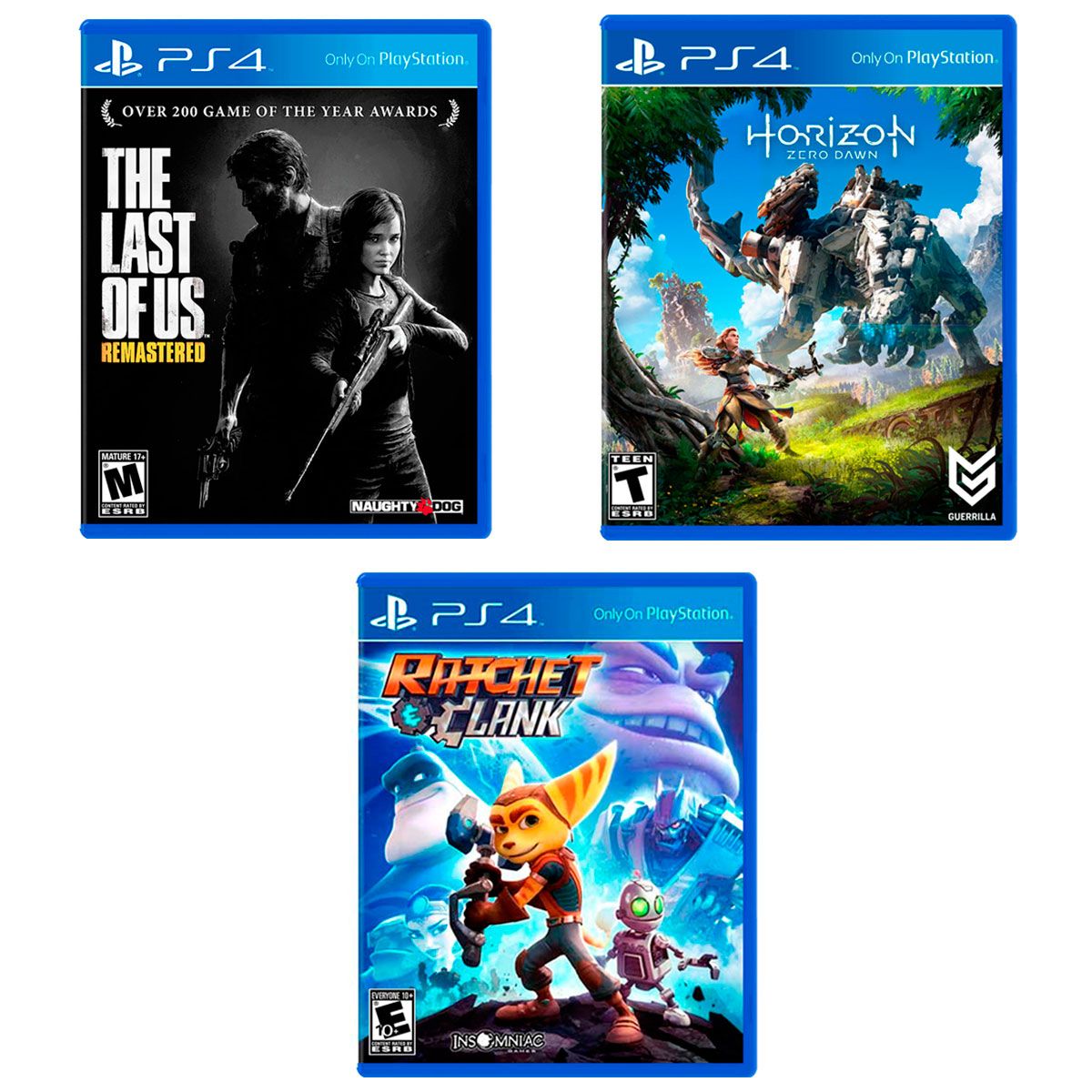 🎮 Ratchet & Clank + The Last of Us Remastered + Horizon Zero Dawn ...