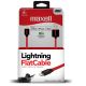 CARGADOR IPHONE LIGHTNING FLAT ROJO/NEGRO