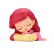 Q Posket Sleeping Disney Characters -Ariel-(Ver.A)