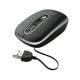 Mouse con Cable Retractil Oculto USB para PC
