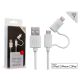 Cable micro USB con conector Lightning MICROLAB