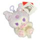 Llavero Kuromi plush con gorro púrpura
