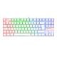 Teclado Mecánico Gamer Redragon KUMARA RAINBOW WHITE SWITCH ROJO K552W-KR-SP