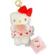 Llavero Hello Kitty con vestido de corazones