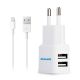 CARGADOR 2.1 USB C CABLE IPHONE PHILCO