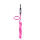 CABLE EN ESPIRAL DE AUDIO 1.8M ROSA BELKIN