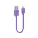 CABLE LIGHTNING IPHONE 5 15CM PURPURA BELKIN