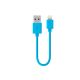 CABLE LIGHTNING IPHONE 5 15CM AZUL BELKIN