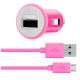 CARGADOR AUTO UNIVERSAL + CABLE 10W-1.2M ROSA BELKIN