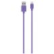 CABLE LIGHTNING IPHONE 5/6 2M PURPURA  BELKIN