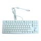 Teclado Gamming HELLSPIRE blanco, switch rojo.