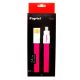 Cable USB a Micro USB Rosado 24cm Fujitel
