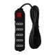 ALARGADOR 3 MTS MÚLT.C/SWITCH, 5 POSIC.NEGRO