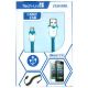 CABLE SPRING IPHONE LIGHTNING 1 MTS AZUL