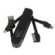 CABLE CARGADOR SAMSUNG / IPHONE EN 1 NEGRO TECH-LIVE