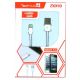 CABLE IPHONE LIGHTNING 1 MTS BLANCO TECH-LIVE