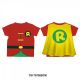 POLERA BATMAN ROBIN RED TODDLER CAPE TEE-5T