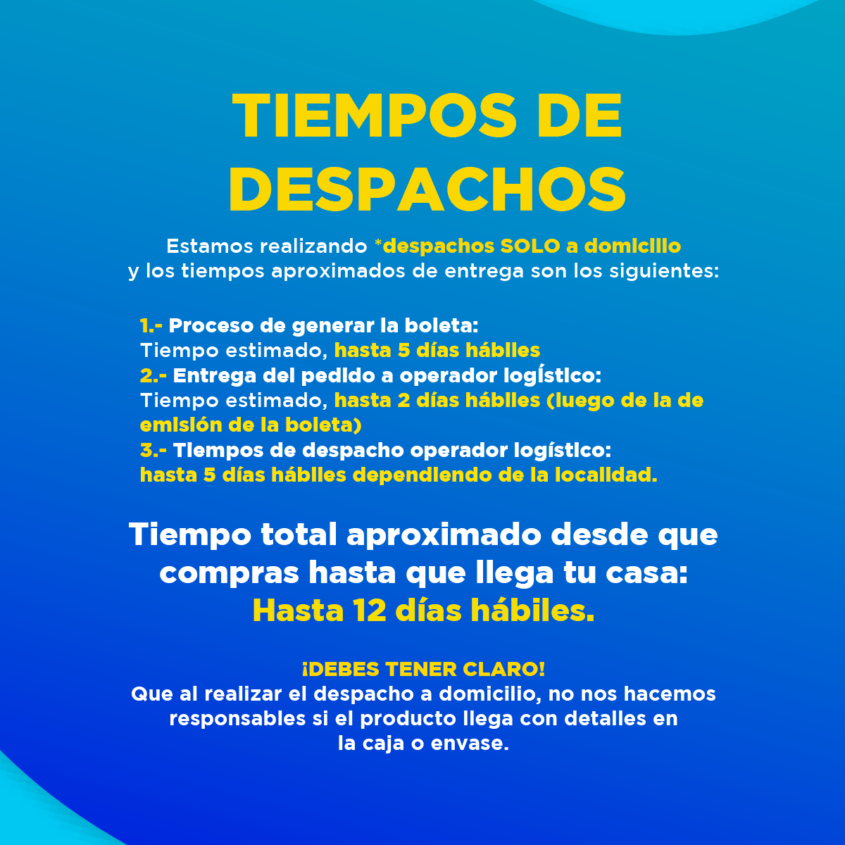 Información ventas web